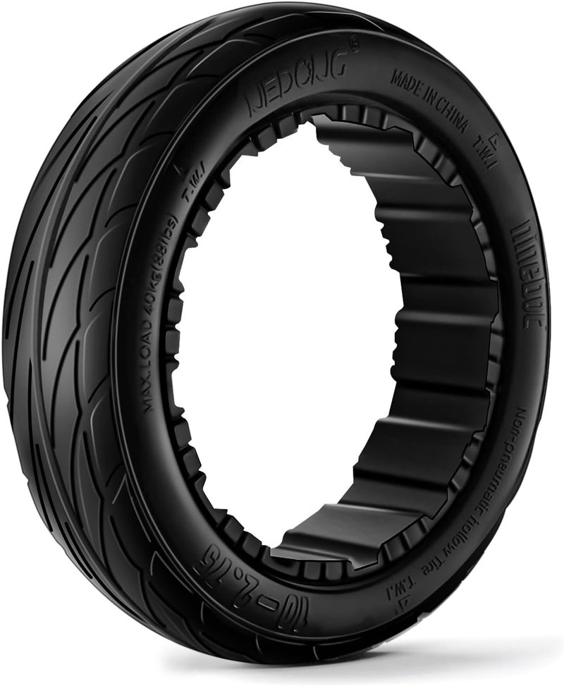 TSKER 1PCS 10-2.75 Quick Release Drift Tires for Ninebot Gokart Pro/Pro 2, Original Solid Tires for Segway Ninebot S Max, Rear Tire for Ninebot Gokart (with Ninebot S Max) and Ninebot Gokart Lamborghini - Image 1